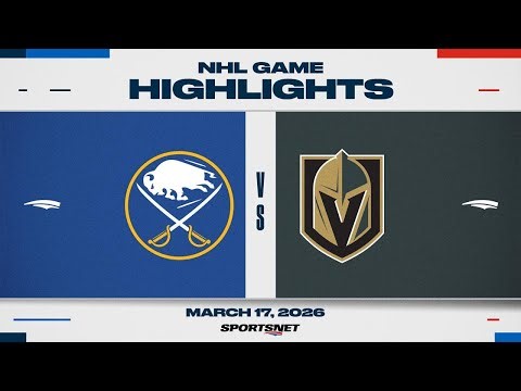 NHL Highlights | Sabres vs. Golden Knights - March 17, 2026