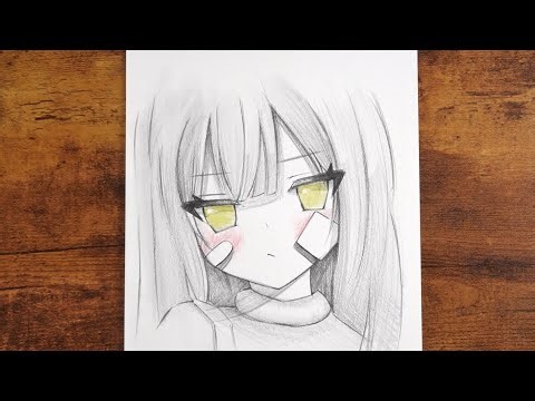 How to Draw Cute Anime Girl | Easy Pencil drawing step by step 