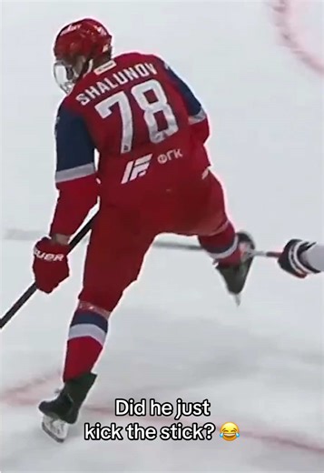 Funny Hockey Moments: Player Kicks Stick