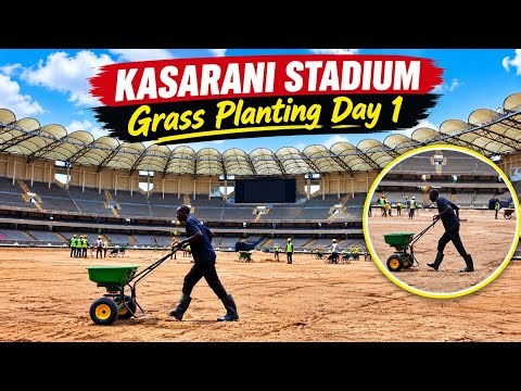 KASARANI STADIUM | Grass Planting Day 1, Skyboxes Ongoing ahead of AFCON 2027 | PT 1