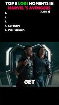 Top 5 Funny Loki Moments In Marvel Avengers 🤣 Part 2 #marvel 🔥#avengers 😼 #shorts #funny #loki 💚
