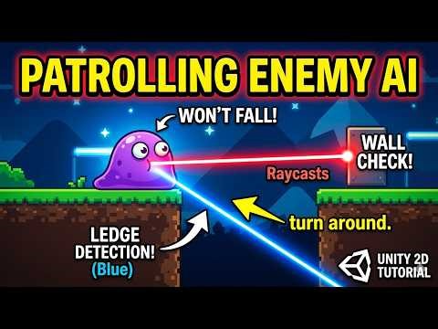 2D Patrolling Enemy in Unity with Goomba and Koopa movement logic