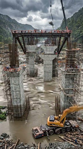 Flood Destroyed Bridge → Stronger Mega Bridge