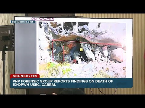WATCH: PNP presents 3D scan of site where DWPH Usec. Cabral's body was found | ANC