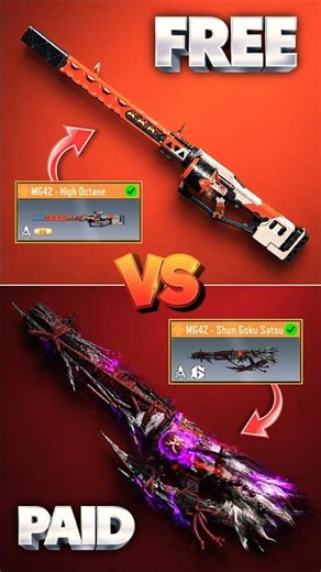 Free vs Paid Legendary MG42 in CODM