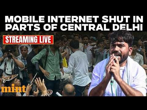 CJP Protest LIVE: Mobile Internet Shut In Parts Of Central Delhi | Parliament | Jantar Mantar