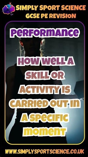 How to ace GCSE PE - What is Performance? - Revision Cards from SimplySportScience