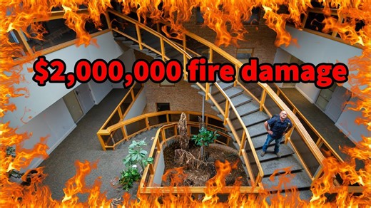 Abandoned office building after fire damage: Inside a $2M closure site