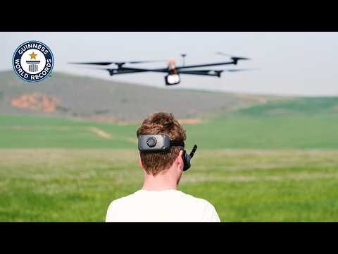 Longest Duration Flight Of An Electrically Powered Drone | Guinness World Records