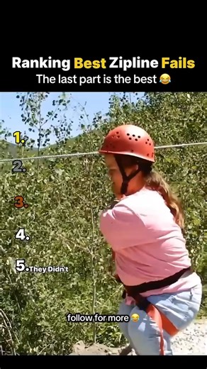 Ranking the funniest zipline fails 😂 Follow for more! #ranking #zipline #funnyreels #fails #4u | The Rabbit Hole
