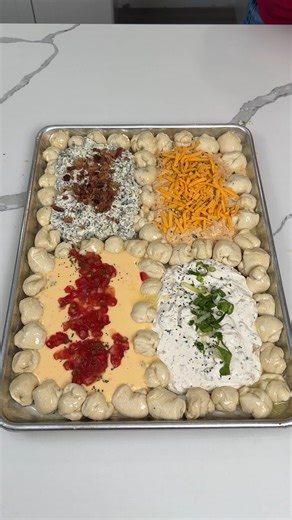 Easy 4 dip tray the ultimate game day appetizer! #easyrecipe #superbowl This original video was produced by Network Media, LLC, and Kristin’s Friends | Home Hacks & Easy Snacks