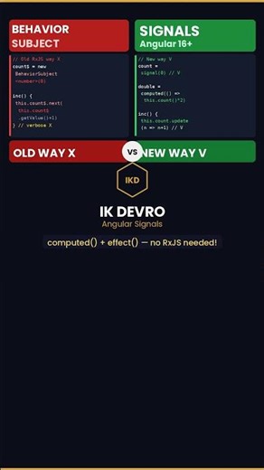 Angular Signals The Future of Reactive State | IK Devro