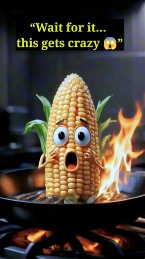 This Corn Got Too Close to Fire… What Happened Next Is Insane 😱🔥 | Shorts |