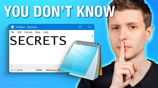 Discover secrets of Windows Notepad you may not know about