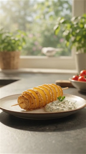 Crispy Tornado Potato in Air Fryer 🥔🔥 #shorts
