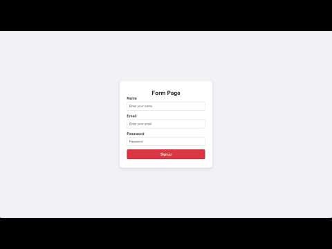 Build a Signup Form from Scratch With HTML & CSS