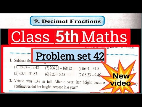 Class 5 maths practice set 42 | Std 5 practice set 42 math | State board