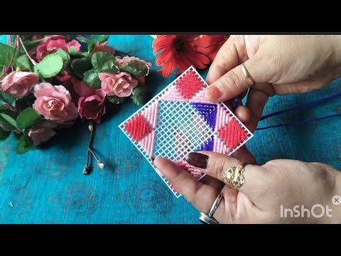 BEAUTIFUL AND SIMPLE PLASTIC CANVAS DESIGN IDEAS FOR BEGINNERS ll Woolen Craft #96