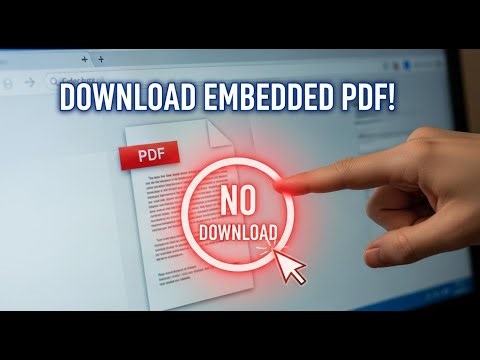 How to Download Embedded PDF From Website How to Download PDF From Site