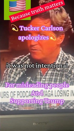 Trump news: Tucker Carlson apologizes for supporting Trump, Maga turns from Trump 🇺🇸 #trumpnews