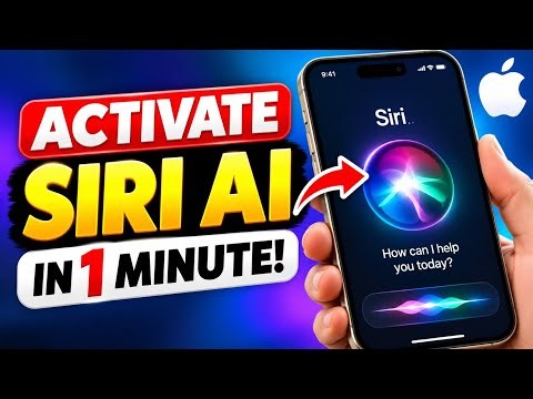 How To Activate Siri AI in 1 Minute 