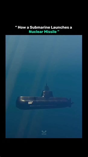 Explain Nexus on Instagram: "A Nuclear submarine is designed to launch missiles while staying hidden deep underwater. When authorized, the missile is pushed out of the submarine using compressed gas, not fire. Once it reaches the water’s surface, the missile’s engine ignites and it travels toward its target. This system allows submarines to remain stealthy while maintaining long-range deterrence. A quick critical note to sharpen your content: Many people assume missiles are fired directly with e