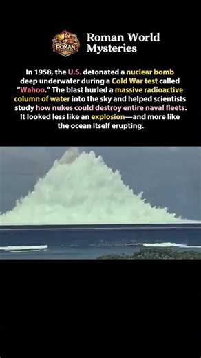 Operation Wahoo: The Underwater Nuclear Blast That Made the Ocean Erupt