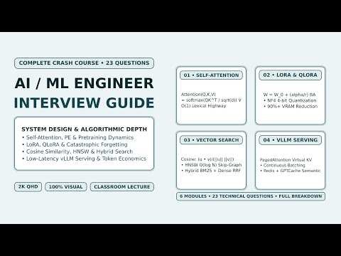 AI/ML Engineer Interview Masterclass: 23 Questions Cracked (Transformers to Production)