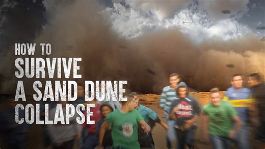How to stay alive when trapped by a collapsing sand dune