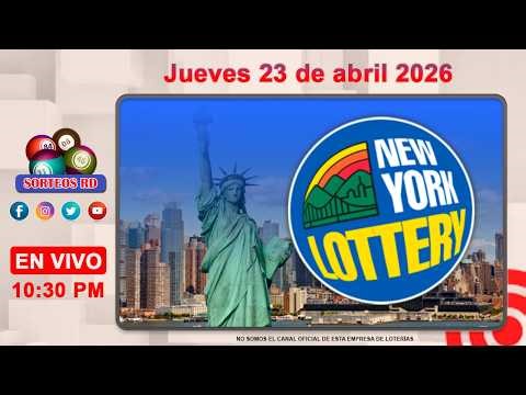 New York Lottery en vivo │Jueves 23 de abril 2026-- 10:30 PM #loteriasdominicanas