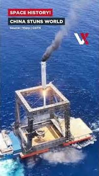 China's Space Leap | Long March-10B Booster Captured In Giant Sea Net After Launch | VERTEX