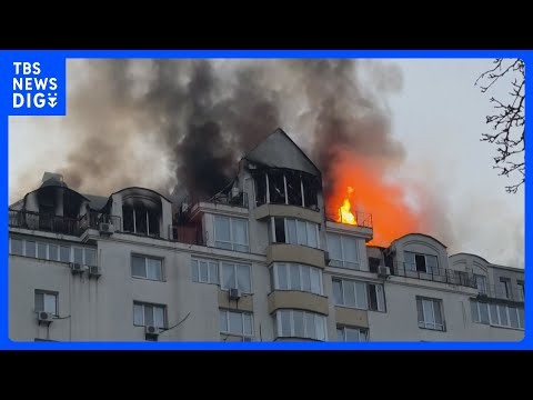 ロシア軍がウクライナ首都キーウに大規模攻撃　集合住宅などに被害　これまでに17人死亡｜TBS NEWS DIG