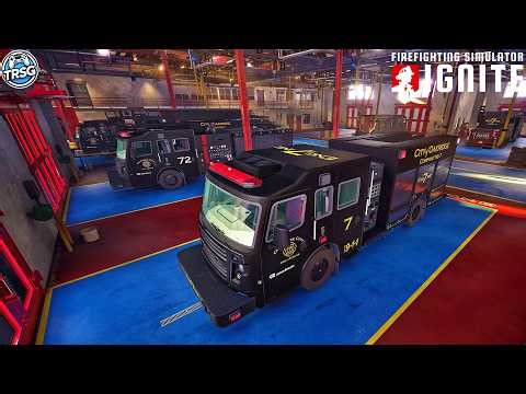 Firefighting Simulator Ignite - New Blackout Truck Edition Skins DLC and Vehicle Customization! #26