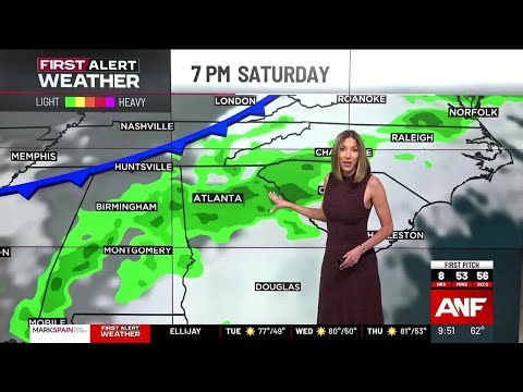 First Alert Forecast: Rain and storms likely on Saturday