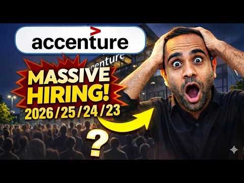 Accenture Biggest Hiring | Batch 2026/2025/2024/2023 | Mass Hiring
