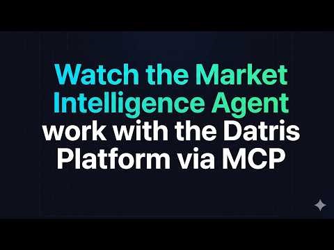Watch the Datris Market Intelligence Agent operate a real-time financial data platform via MCP
