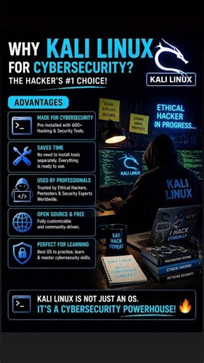 Why Hackers Use Kali Linux 😳💻 (Best for Cybersecurity?)