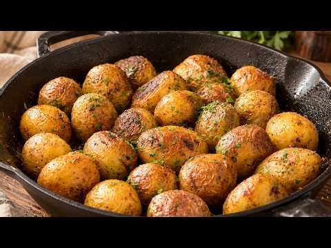 You’ll Never Cook Potatoes the Same Way Again! Super Crispy Golden Potatoes! The easiest one pot rec