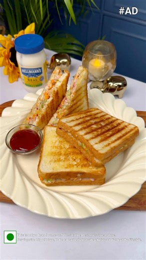 Vegetable Mayonnaise Sandwich @HellmannsIndia