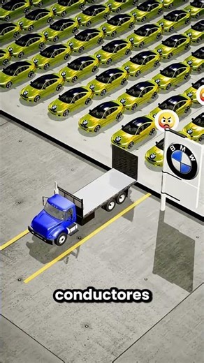 ¡Ahora el camión puede cargar muchos coches! 🤯🚗