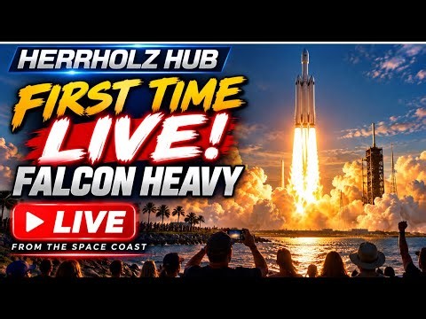 Falcon Heavy LIVE from Kennedy Space Center | SpaceX Launch on Florida’s Space Coast 🚀!