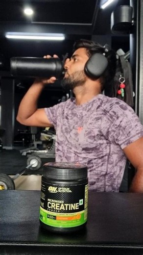 Optimum Nutrition ORANGE FLAVOR 🍊 😍 #shorts #gymjunkie #gym #viralvideo #creatine #optimum