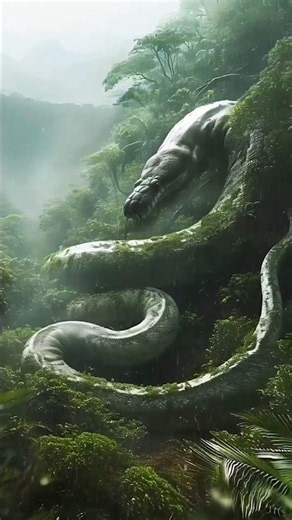 Giant anaconda's SHOCKING amazonriver dive! #snake #anaconda#snakevideo#amazon#jungle#viral