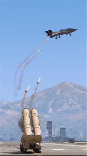 Today S-500 Advance Defense System Launch Blastic Missiles At F- 15 Combat Jet GTAV ep5 #shorts#