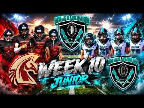⚡🏈 Delano Thunders vs Delano Stallions 🐎🔥 | Week 10 Jr | 🌲 Sequoia League Youth Football | 10/24/26