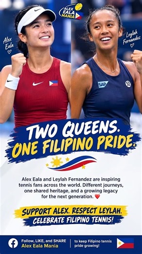 TWO QUEENS, ONE FILIPINO PRIDE! ❤️🔥 ALEX EALA & LEYLAH FERNANDEZ INSPIRING THE NEXT GENERATION! 🎾