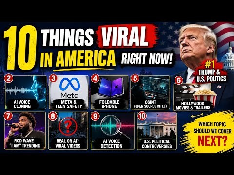 10 Viral Topics Trending in the USA Right Now 🇺🇸🔥 | Trump, AI, Meta, iPhone & More