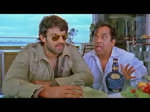 जैसा ही प्रभास का मुँह खुला ब्रम्हानंदम बेहोश हुआ | The Return Of Rebel Movie Comedy Scene