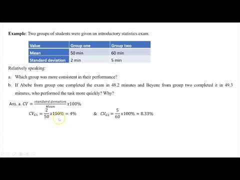 Coefficient of Variation & Z-Score | Worked Example (Amharic)