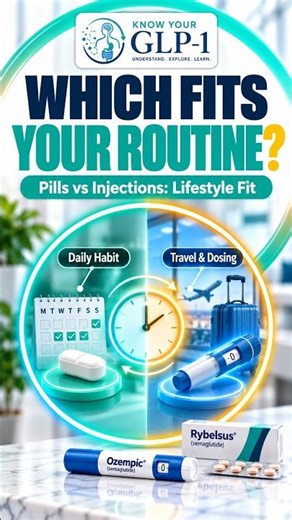 Which Fits Your Routine? Pill vs Injection #shorts #glp1#ozempic #semaglutide #wegovy